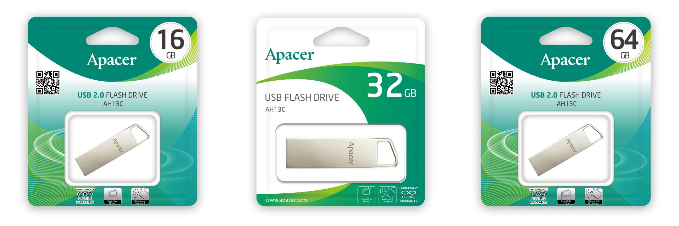 فلش مموری USB 2.0 Apacer مدل AH13C