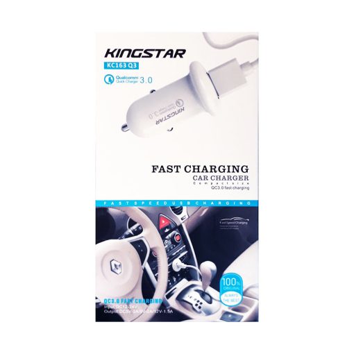 Car Charger KC163 Q3 شارژر فندکی کینگ استار