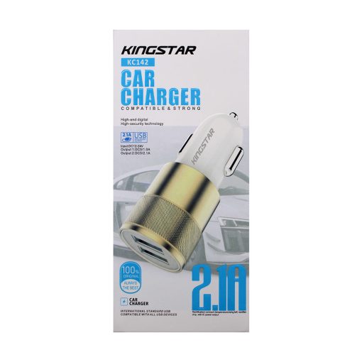 Car Charger KC142 شارژر فندکی کینگ استار