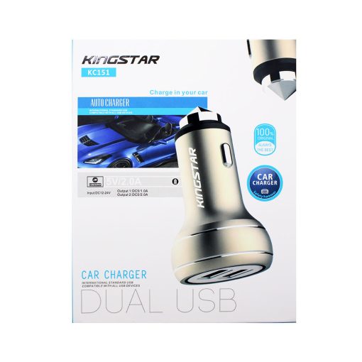 Car Charger KC151 شارژر فندکی کینگ استار