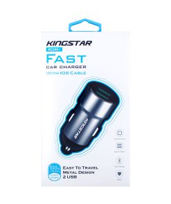 Car Charger KC144 i شارژر فندکی کینگ استار