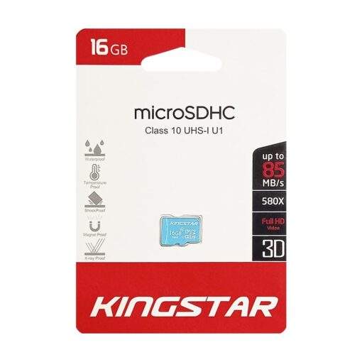 کارت حافظه کینگ استار خشاب دار مدلKingstar MicroSDHC Class 10 UHS-U1 R85