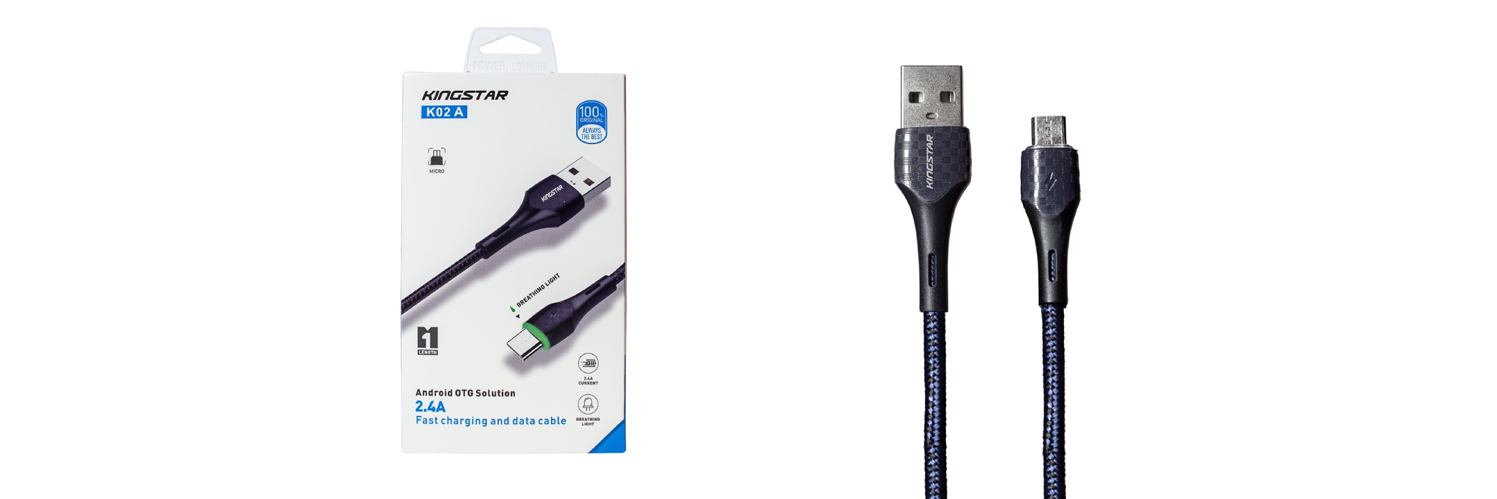 کابل شارژ microUSB کینگ استار مدل K02a