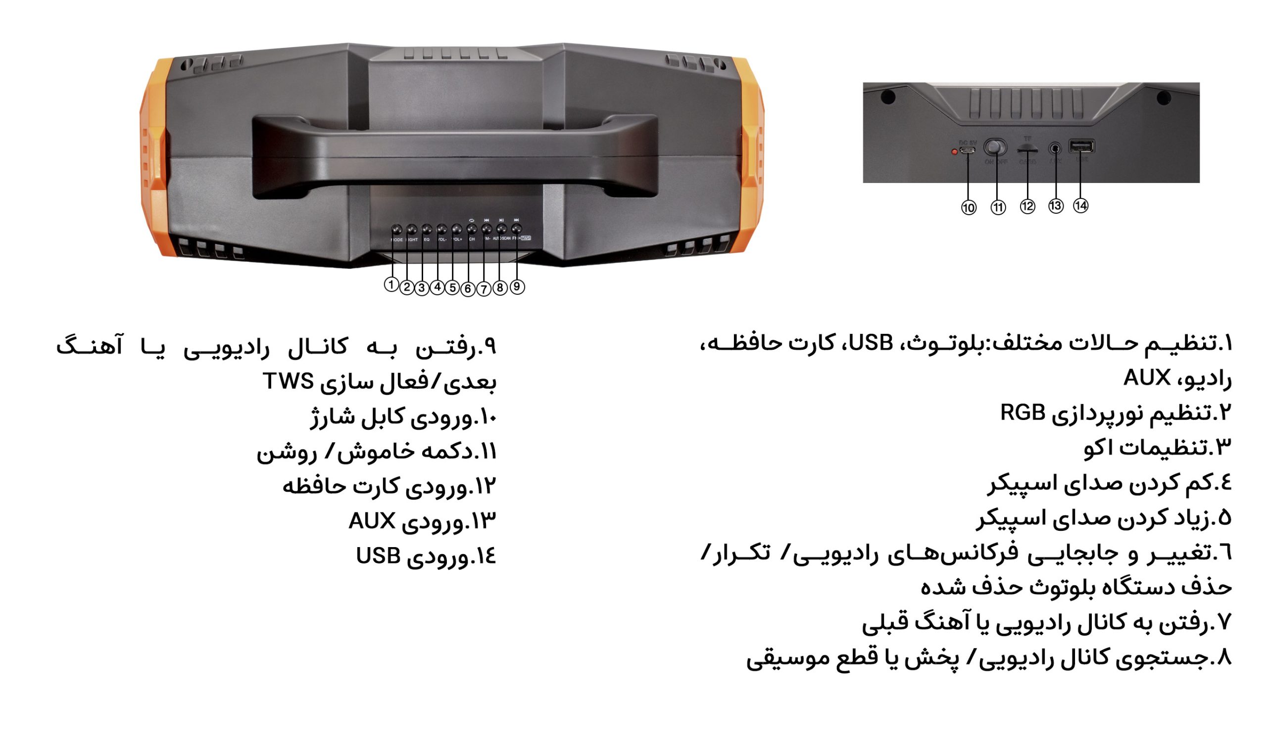 اسپیکر بلوتوثی سیبراتون مدل S-BS810