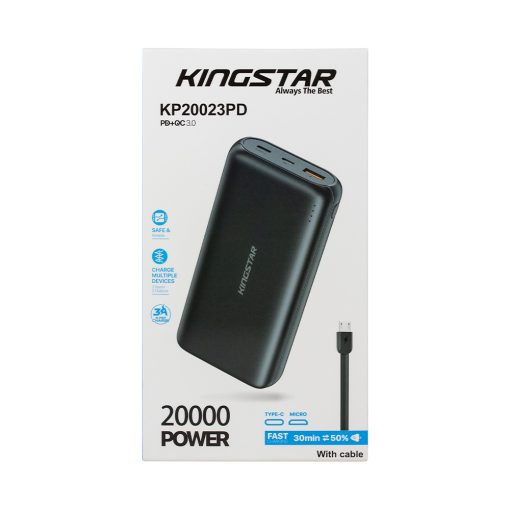 پاوربانک 20000mAh کینگ استار مدل KP20023PD