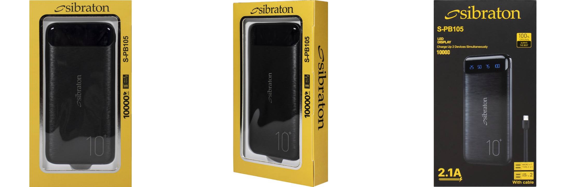 پاوربانک 10000mAh سیبراتون مدل S-PB105