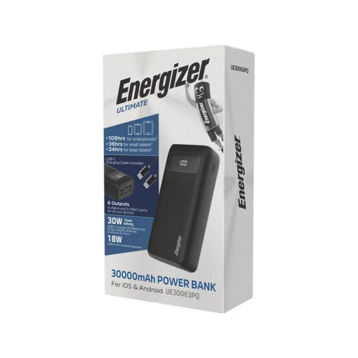 پاوربانک 30000mAh انرجایزر مدل UE30063PQ