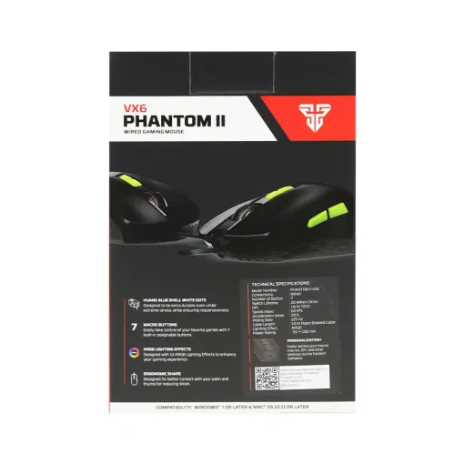 ماوس گیمینگ باسیم فنتک مدل PHANTOM II VX6