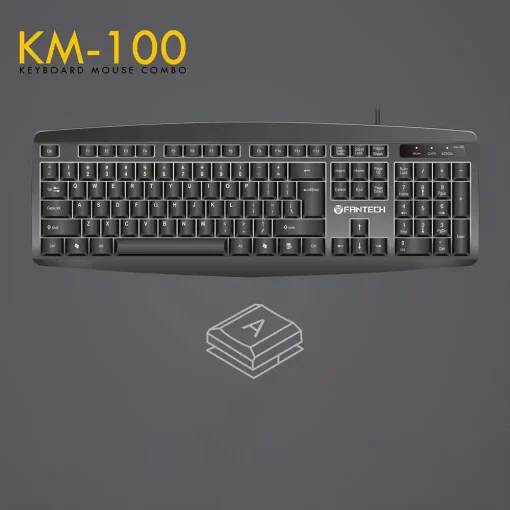 کیبورد کمبو 2 به 1 فنتک مدل KM-100